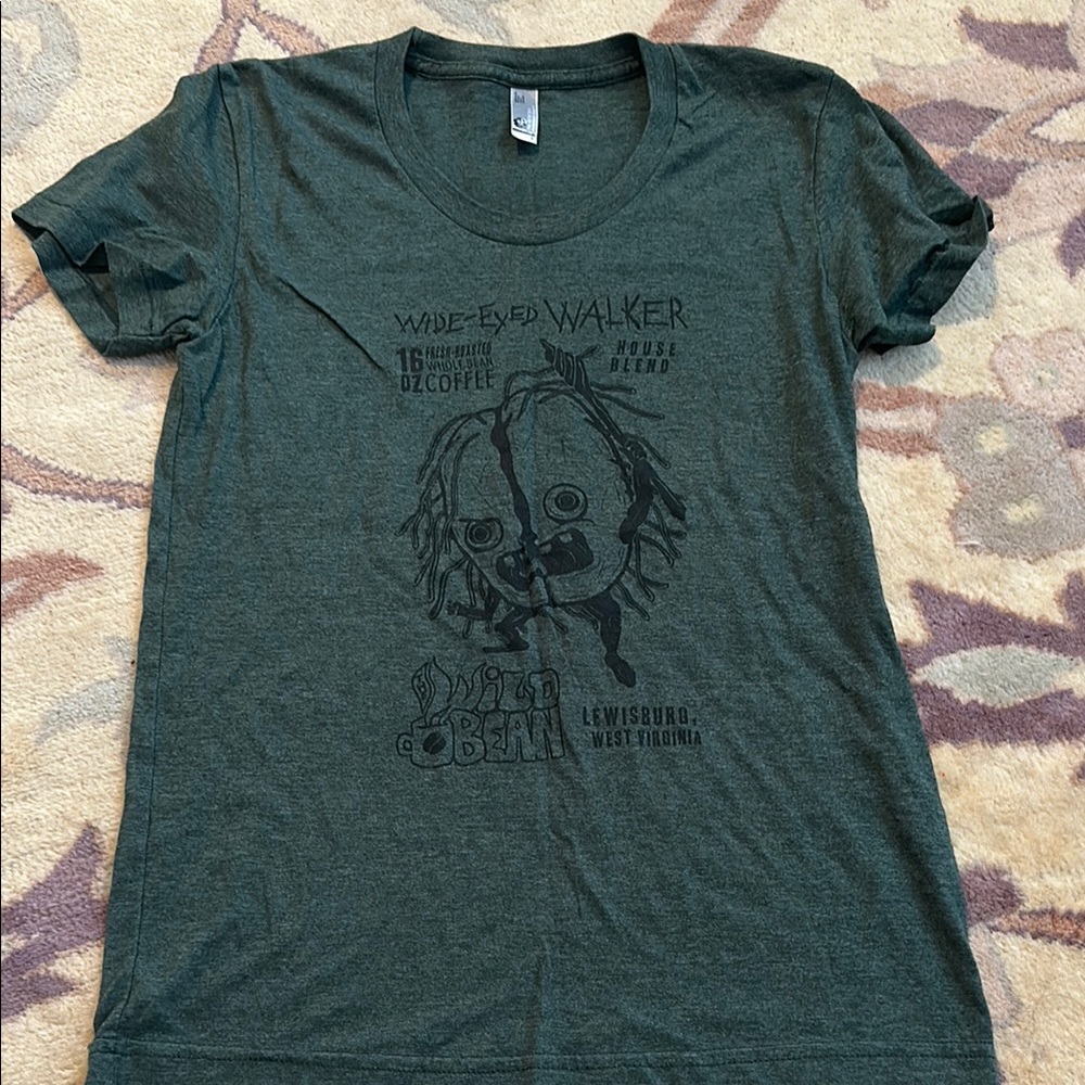 Graphic Tee with Wide-Eyed Walker Design